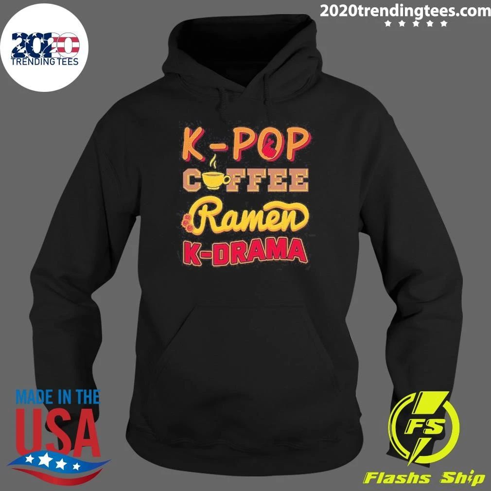 K-Pop Coffee Ramen K-Drama Shirt