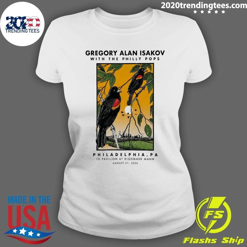 Gregory Alan Isakov In Philadelphia PA On August 21 2026 Shirt