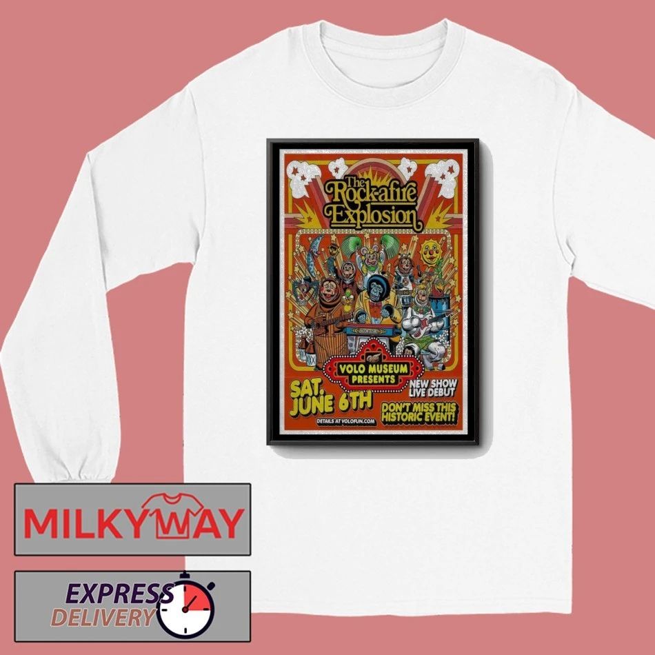 June 06 2026 The Rockafire Explosion Poster Volo, Illinois Volo Museum Poster shirt