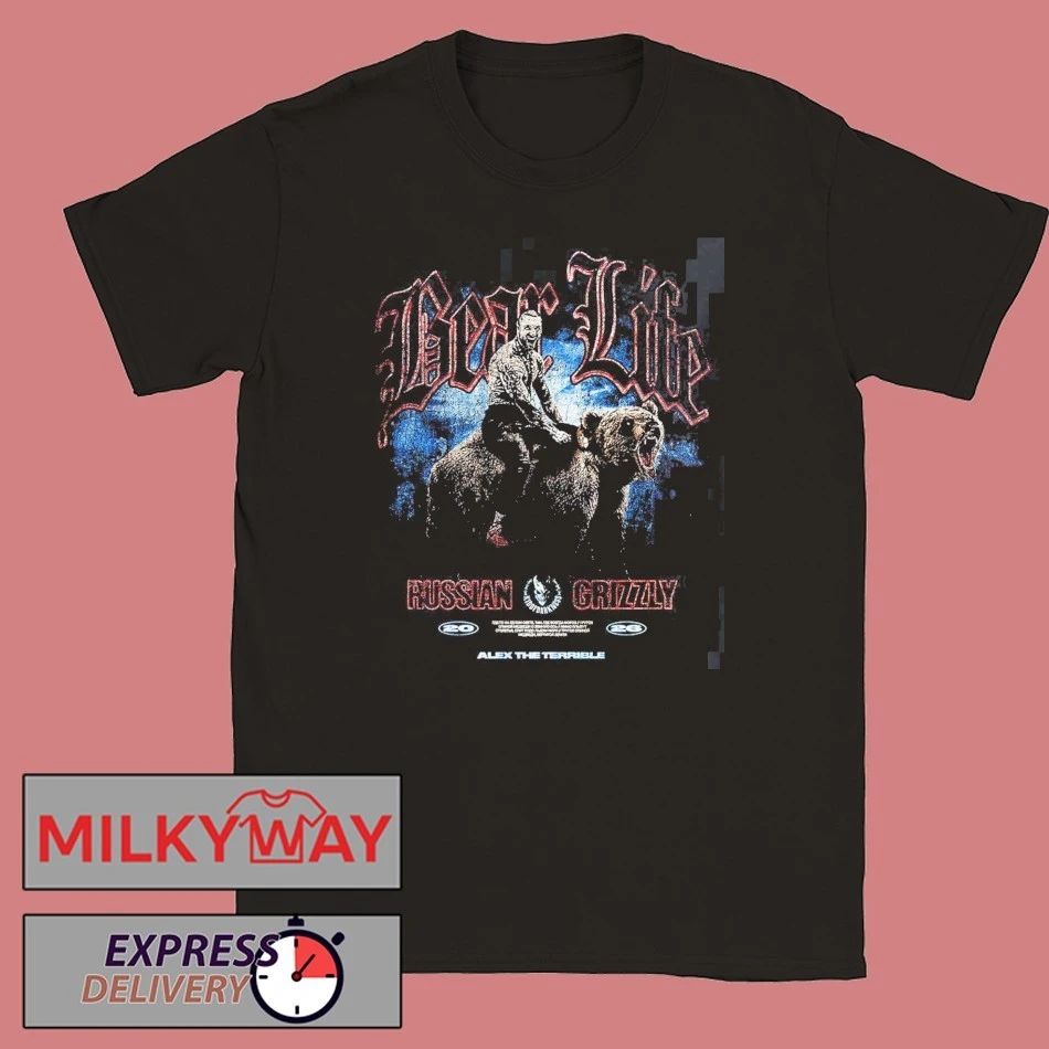 Alex The Terrible Slaughter to Prevail Russian Grizzly Bear Life T-Shirt