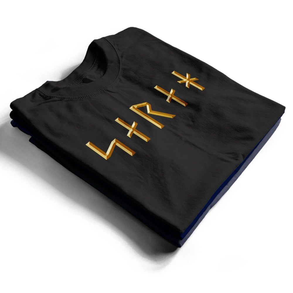 Custom Name In Viking Runes Warrior Camping Hiking - Personalized T Shirt