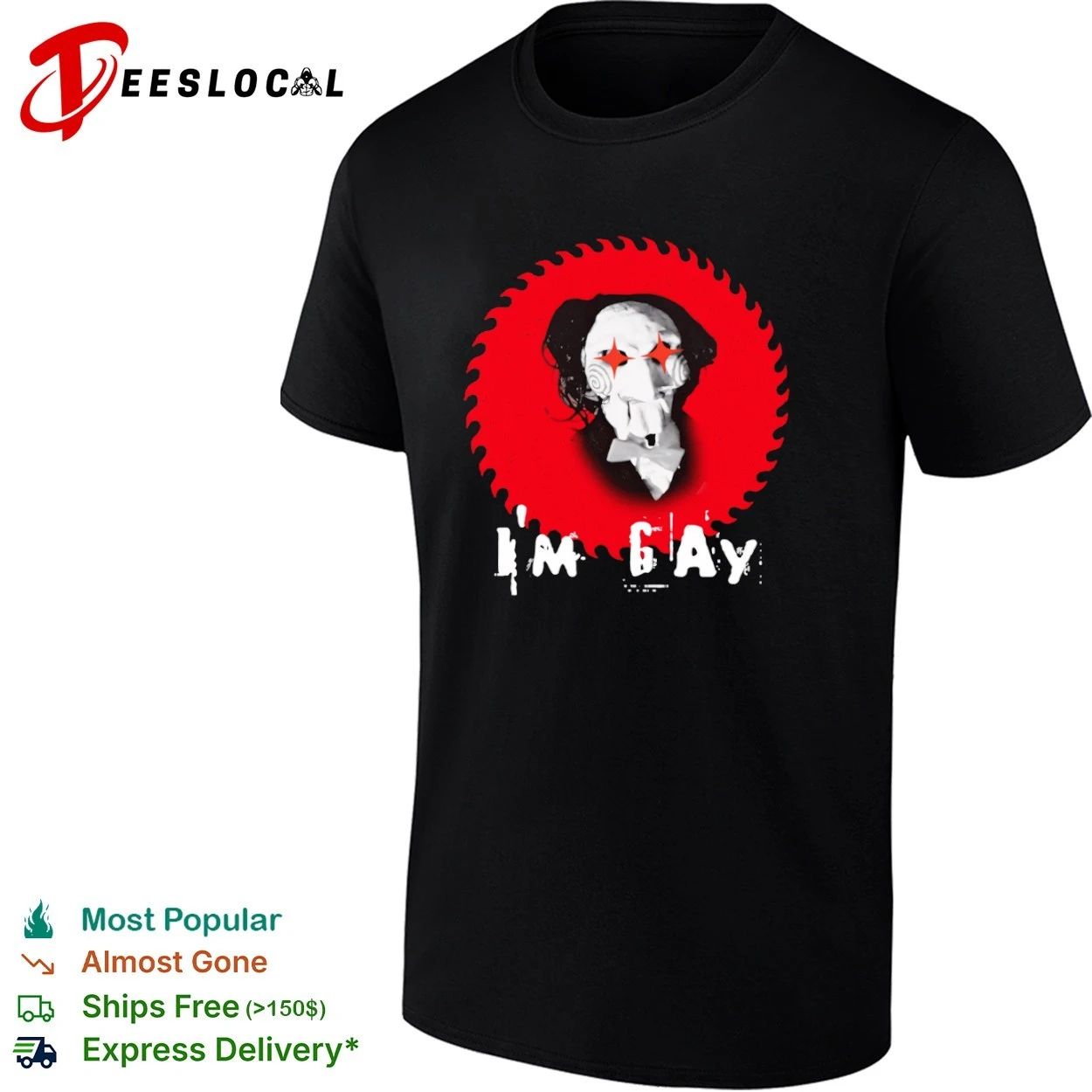 I’m Gay Saw Pride Jigsaw Billy the Puppet T-shirt
