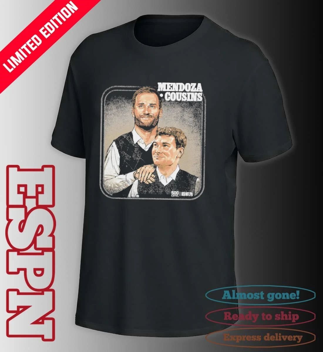 Fernando Mendoza & Kirk Cousins Las Vegas Step Brothers Shirt