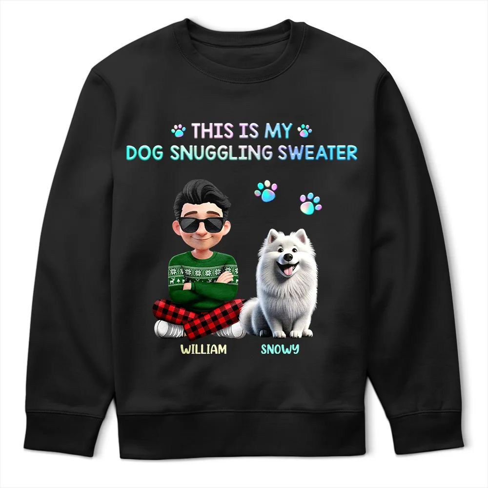 This Is My Dog Snuggling Outfit - Personalized T Shirt