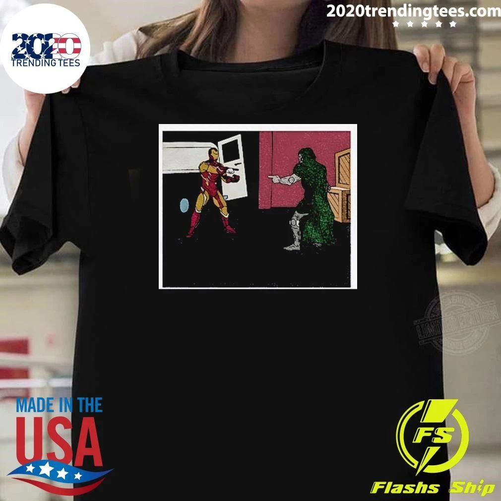 Doctor Doom Ironman Pointing Meme Shirt