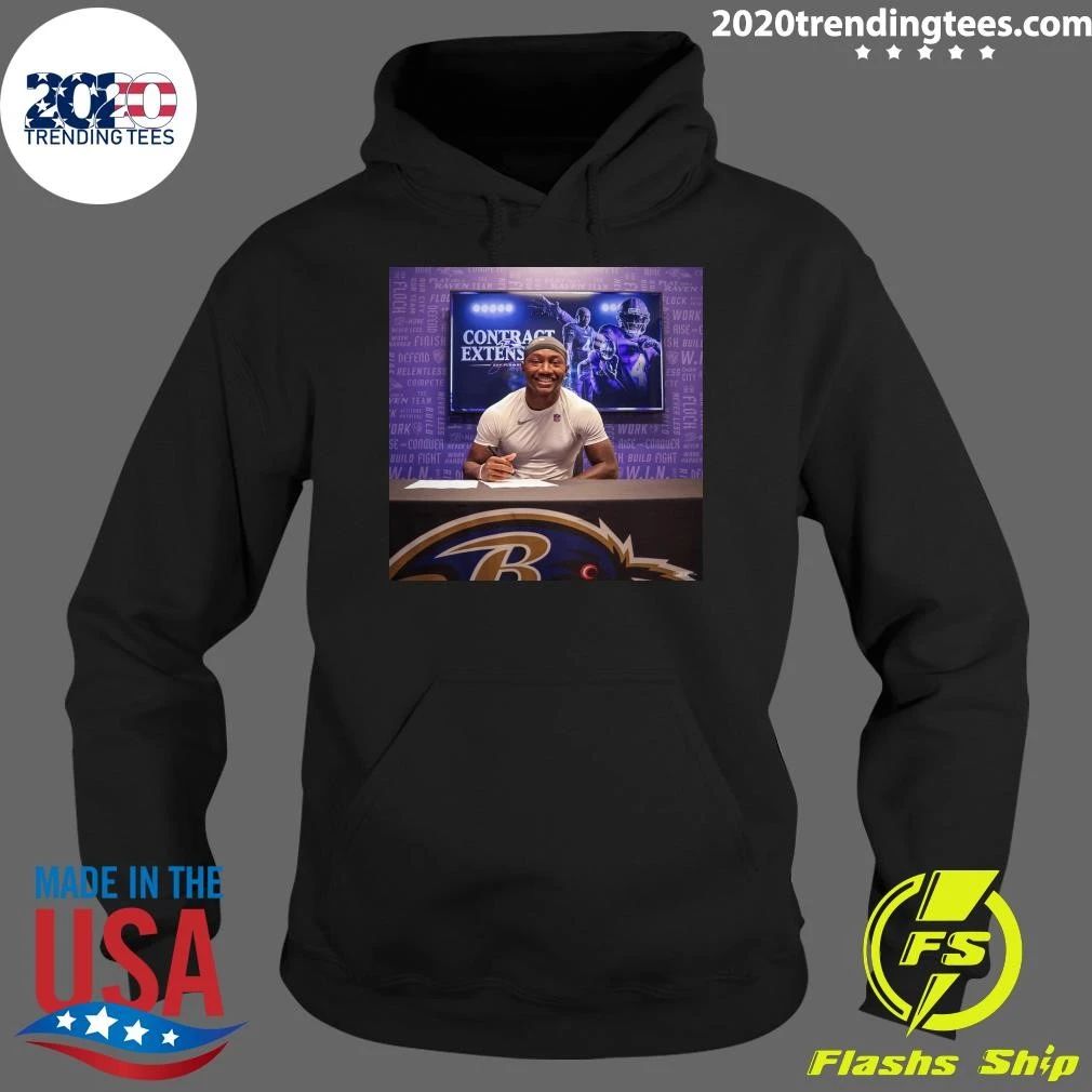 Zay Flowers Signs Contract Extension with the Baltimore Ravens Shirt