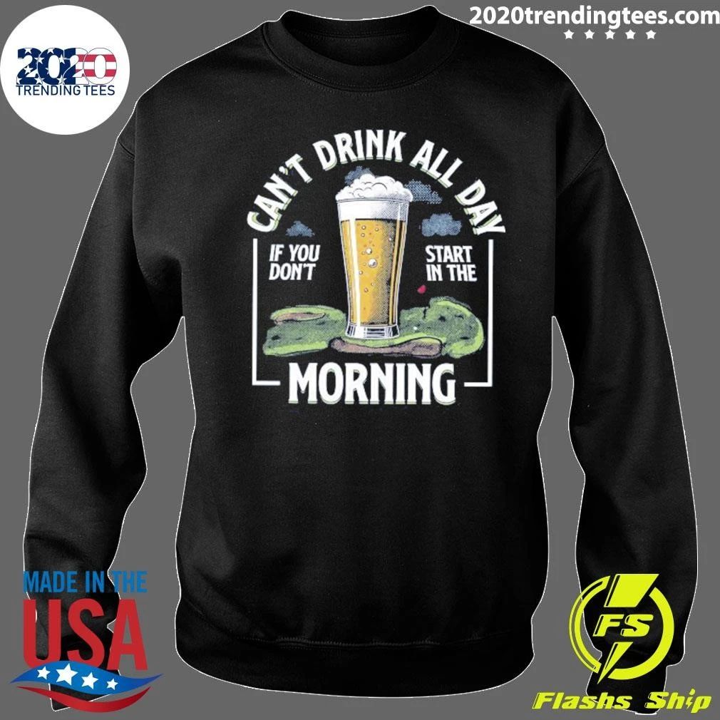 Can’t Drink All Day Fall Golf Pocket Tee Shirt