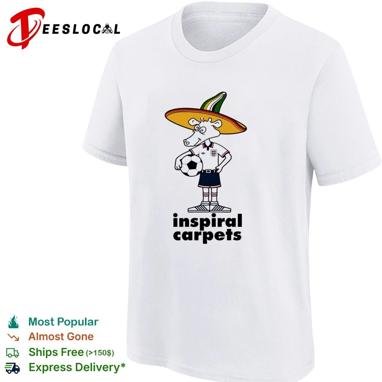 Inspiral Carpets Mascot Madchester Indie Rock T-shirt