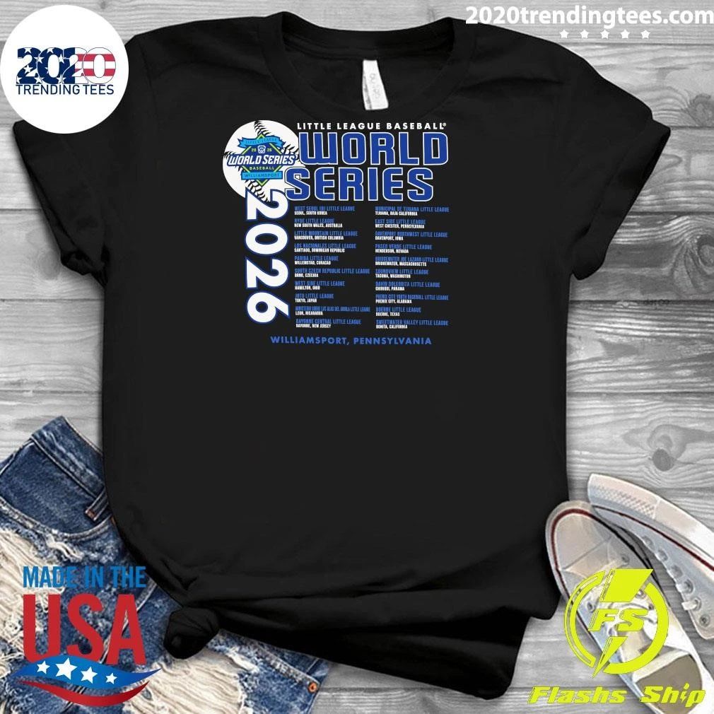 Little League 2026 Baseball World Series Gray Concert Tee Shirt