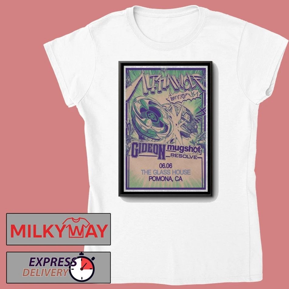 Alpha Wolf The Glass House in Pomona, CA June 6 2026 Poster Limited shirt