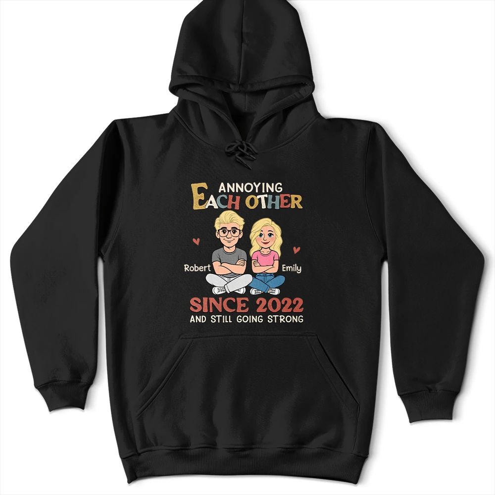 Annoying Each Other Retro Couple - Personalized T Shirt