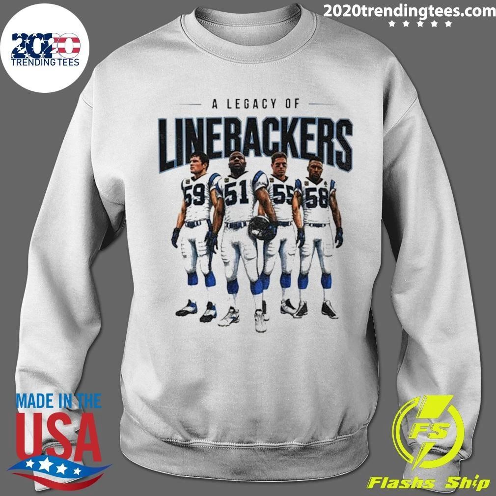 A Legacy Of Linebackers Carolina Panthers Players Luke Kuechly Sam Mills Dan Morgan Thomas Davis Shirt