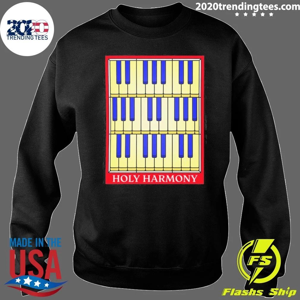 Holy Harmony Stained Glass Piano Music Classical Tee Shirt