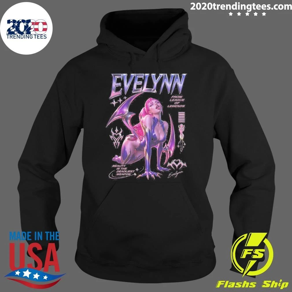 Evelynn Waifu Champion Artwork League of Legends Fan Tee Shirt