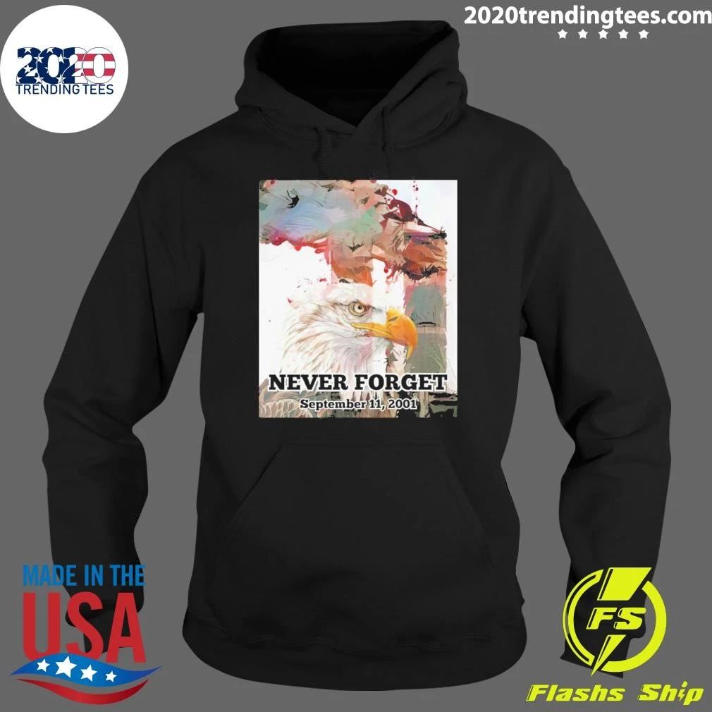 Twin Towers and American Bald Eagle Never Forget September 11, 2001 – September 11 Memorial 2026 Shirt