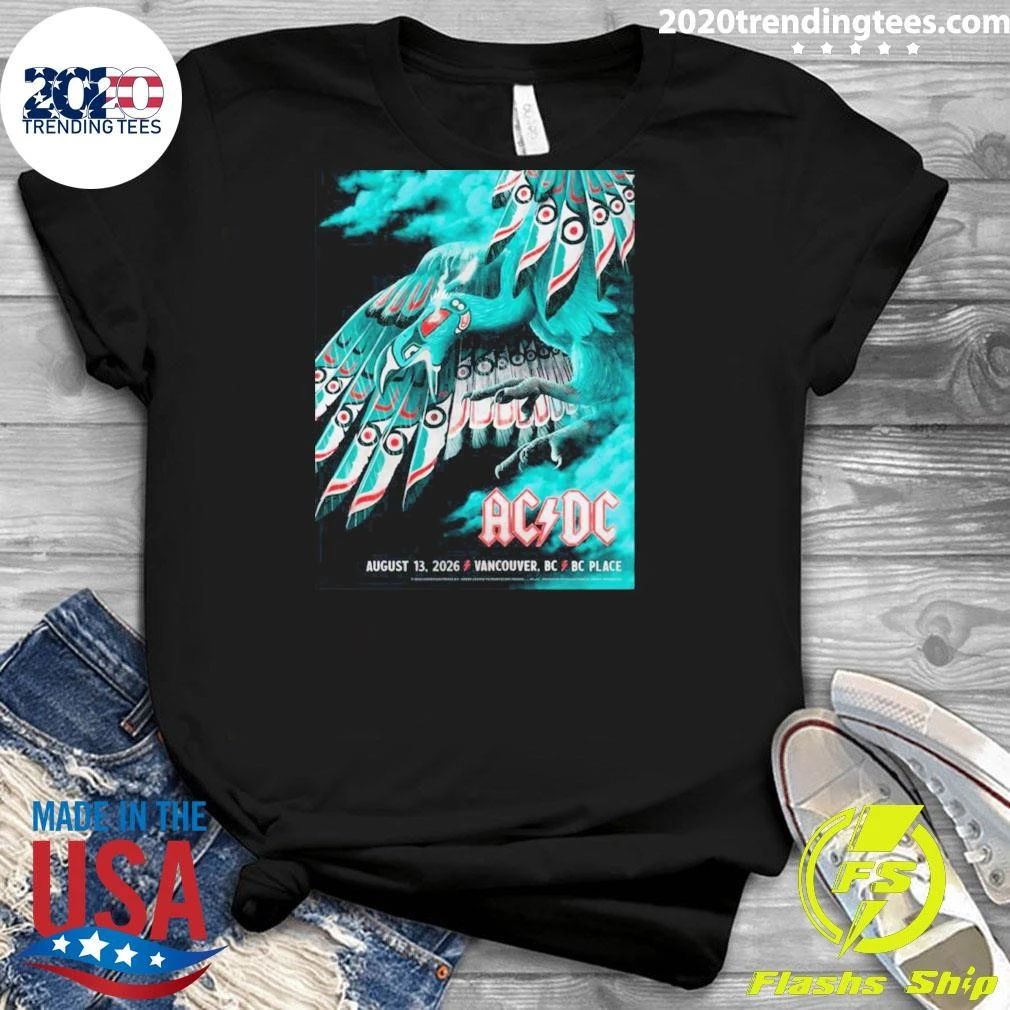 ACDC Vancouver 2026 Event Poster Live At BC Place Vancouver BC Canada On August 13 2026 Shirt