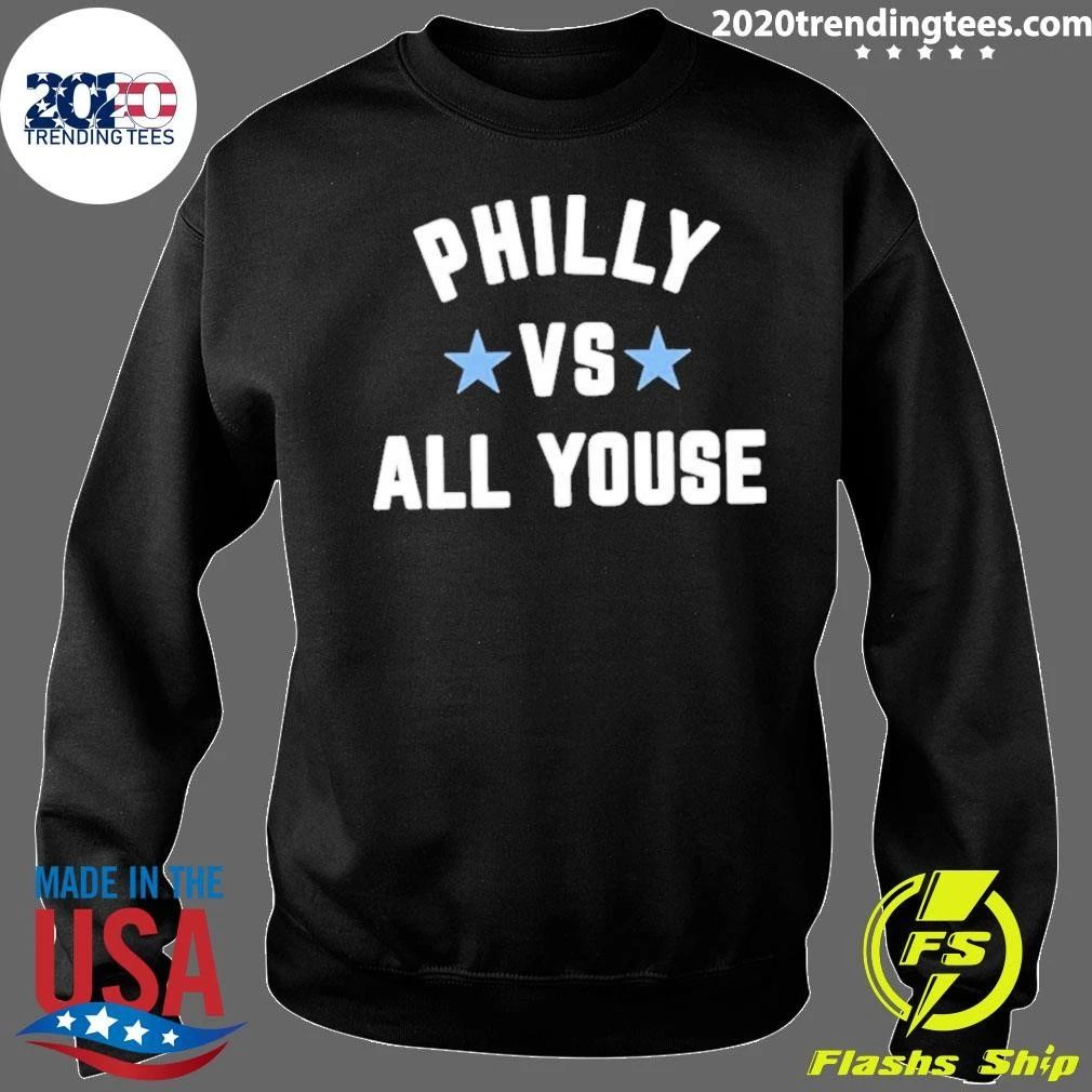 Philly vs All Youse with Two Light Blue Stars Shirt