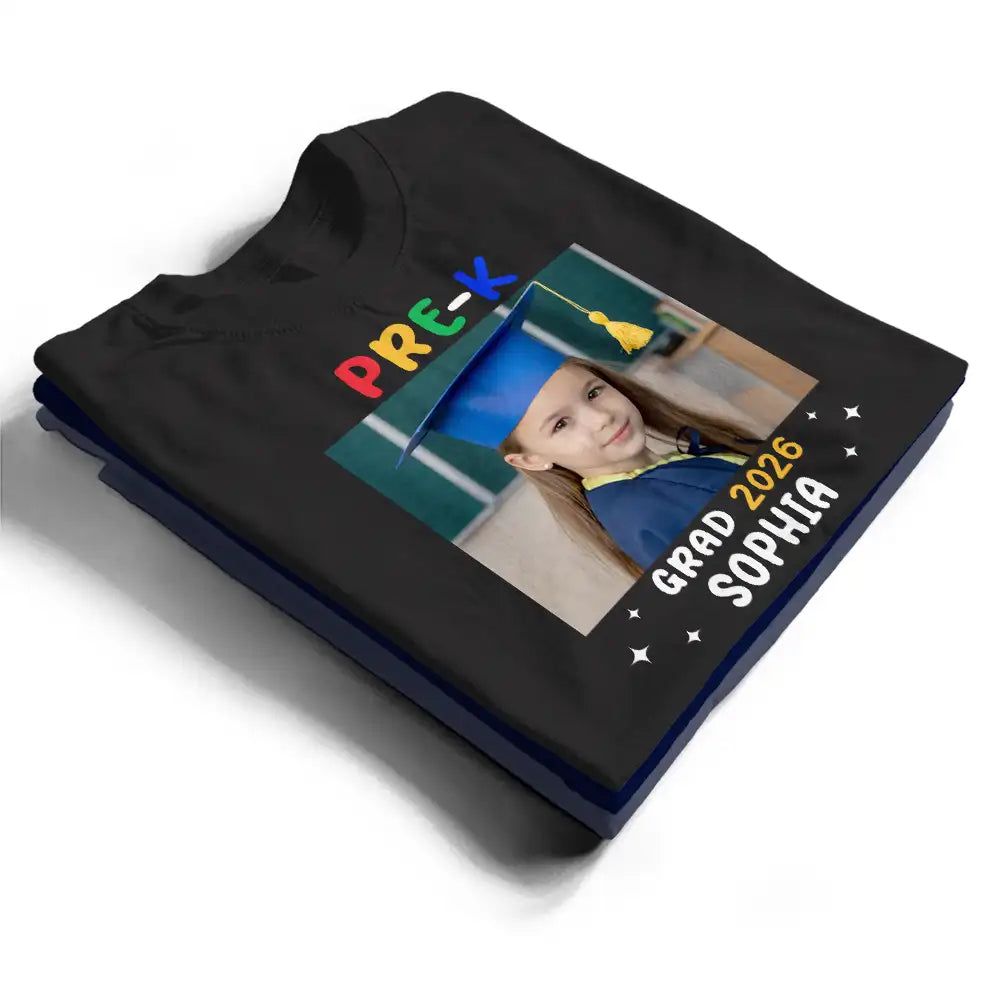 Custom Photo Family Matching Pre-K Kindergarten Graduation - Personalized T Shirt