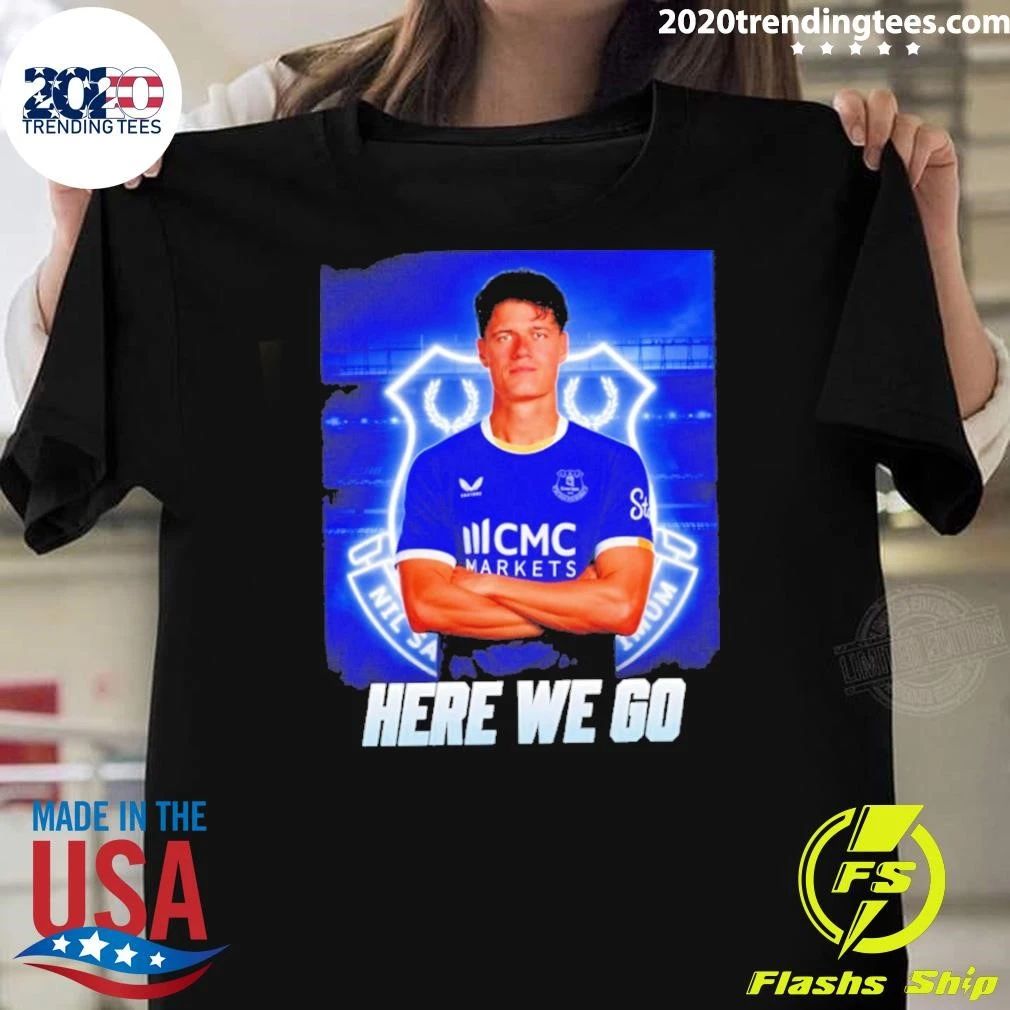 Original Christian Norgaard To Everton Here We Go Shirt