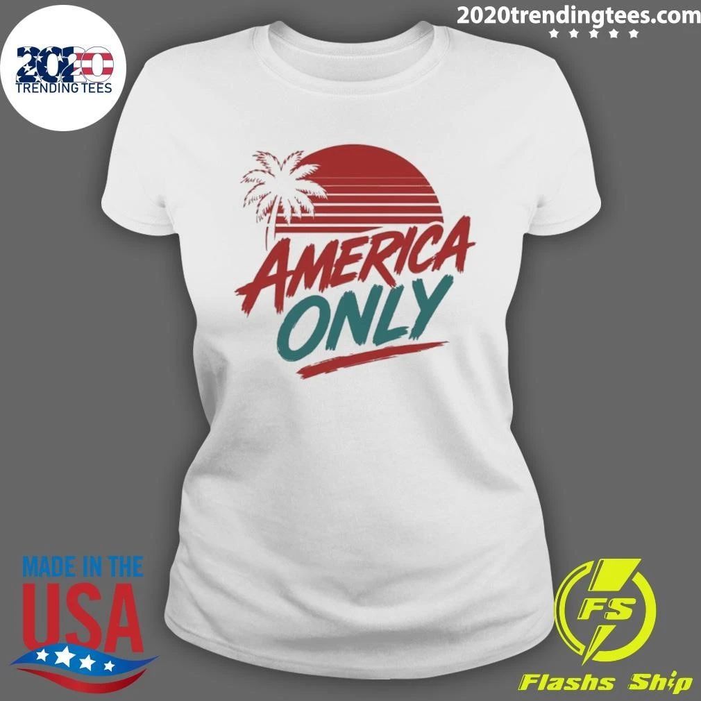 America Only Tropical Sunset Shirt
