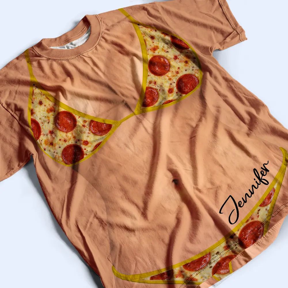 3D Funny Body Food Bikini - Personalized Full Print T Shirt