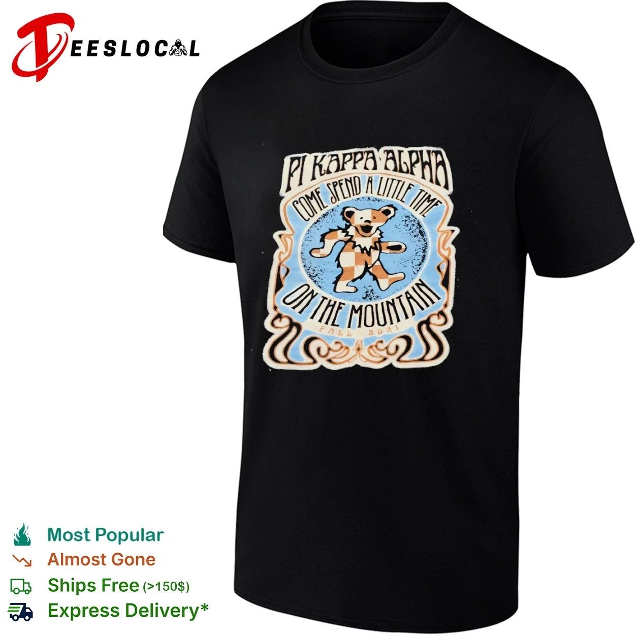 Pi Kappa Alpha Come Spend a Little Time on the Mountain Fall 2021 T-shirt