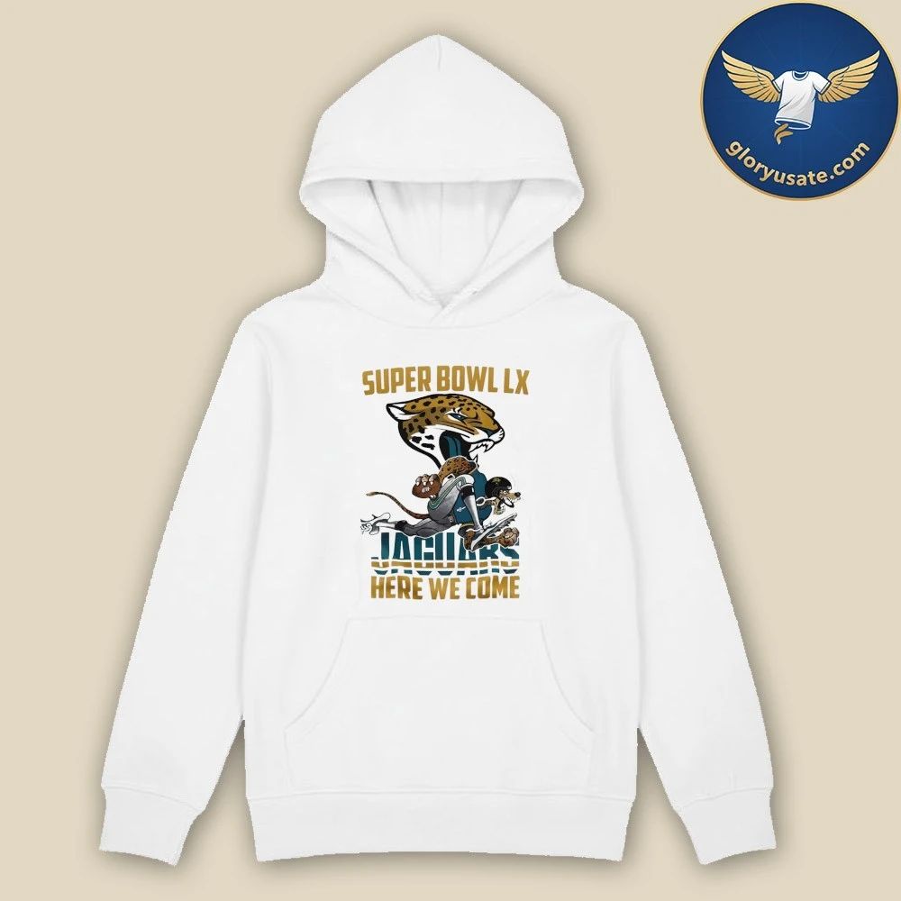 Jacksonville Jaguars NFL 2025 Division Champions Super Bowl LX Mascot Shirt