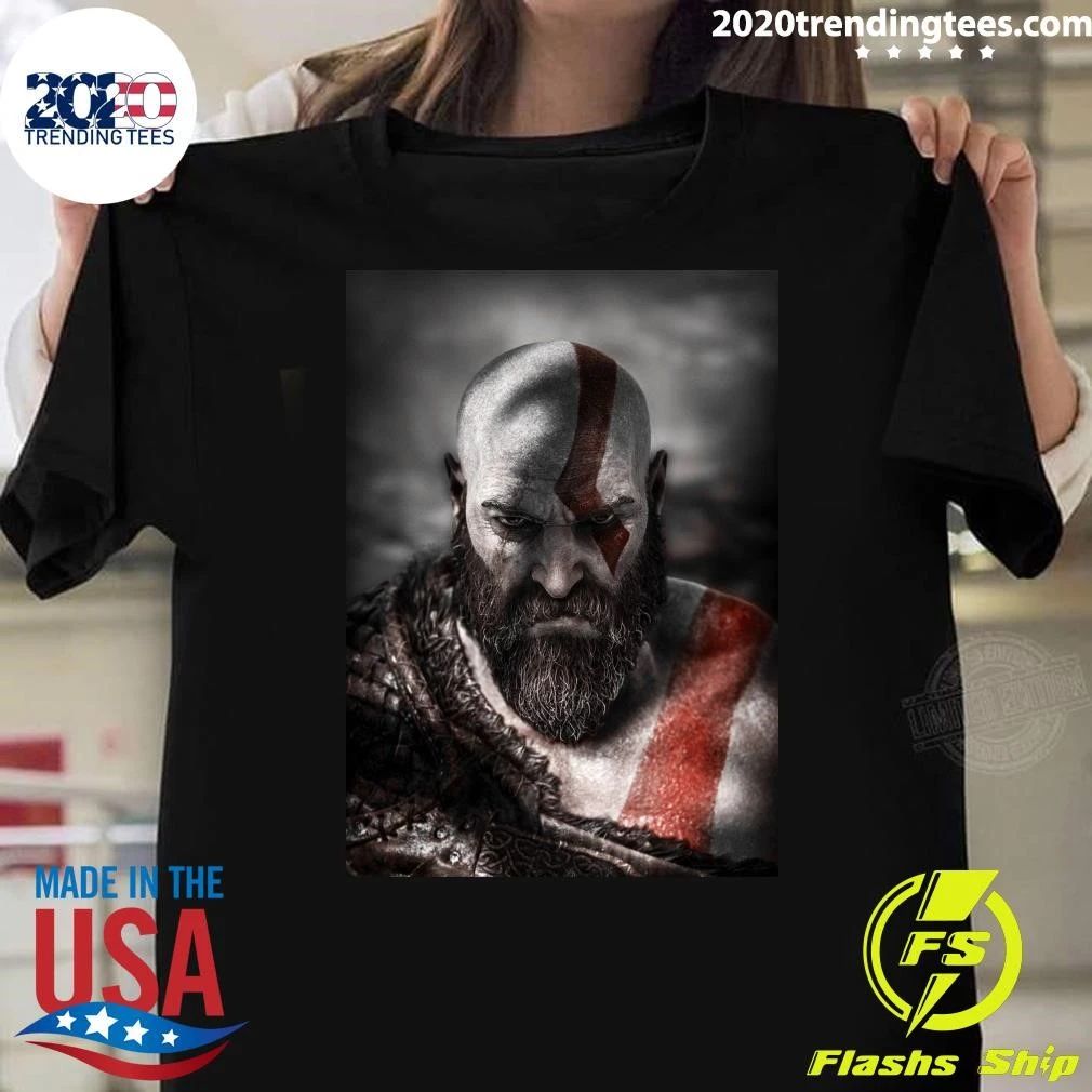 Dave Bautista as Kratos – God of War Character Portrait Shirt