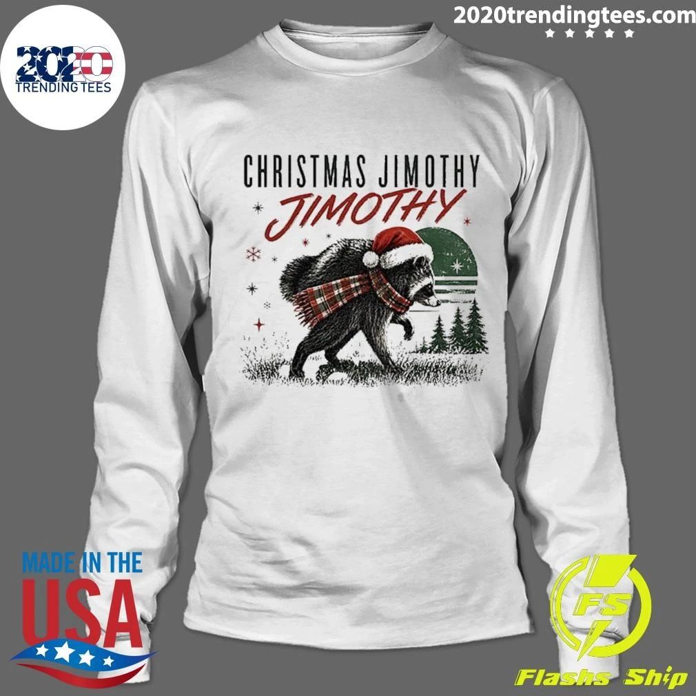 Christmas Jimothy Raccoon Holiday Trash Panda Shirt