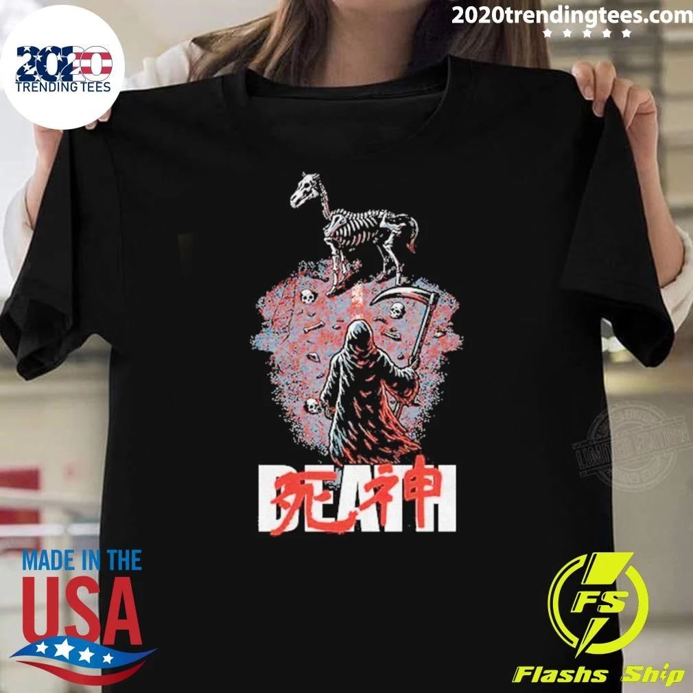 Grim Reaper Akira movie poster Death Rider Anime Shirt