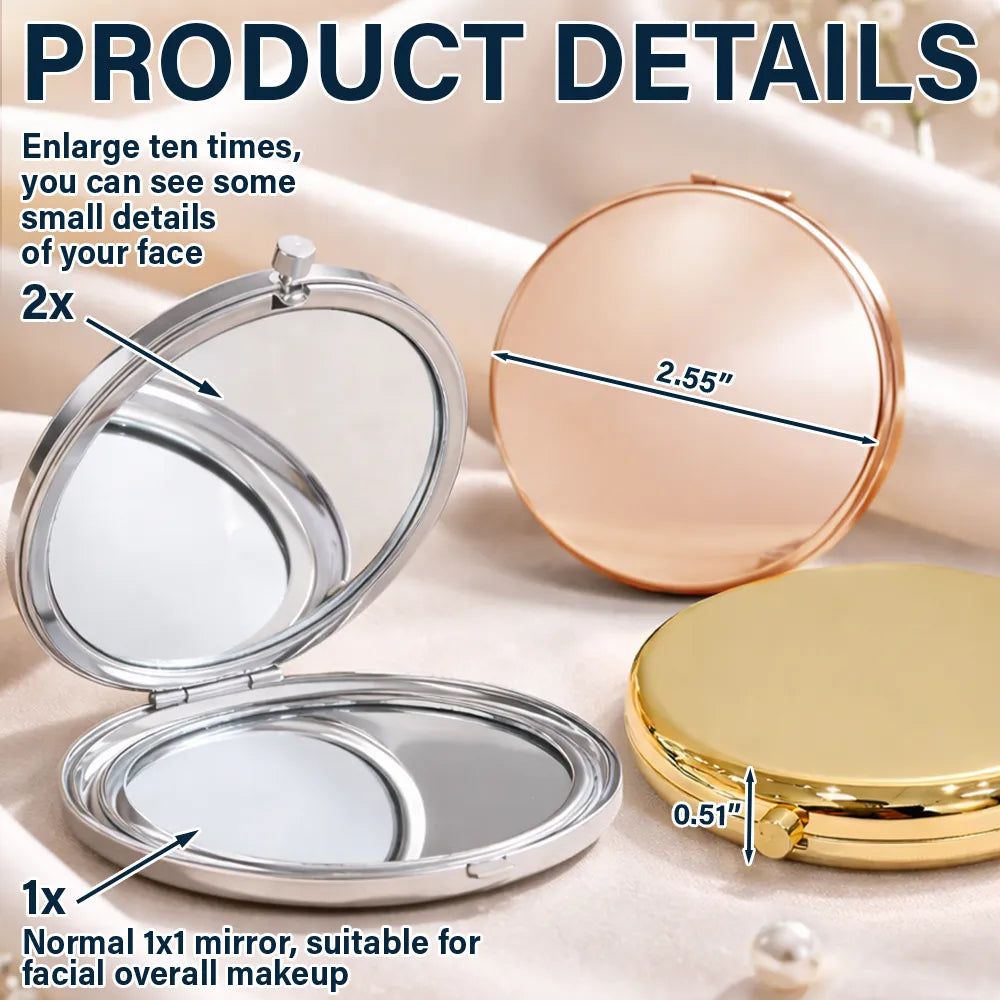 To My Daughter Hope You See What I See - Personalized Compact Mirror