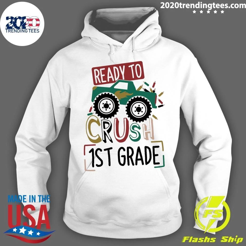 Ready To Crush 1st Grade Monster Truck Shirt
