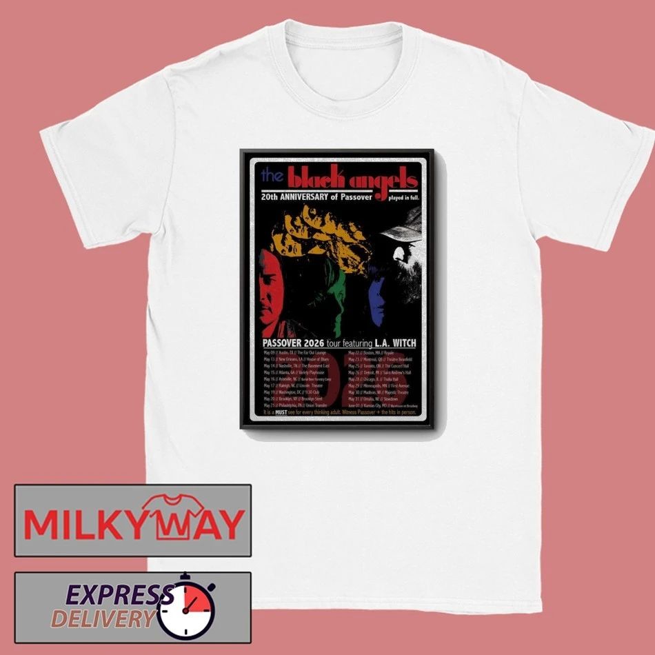 LIMITED Tour 2026 The Black Angels 20th Anniversary Of Passover Poster shirt