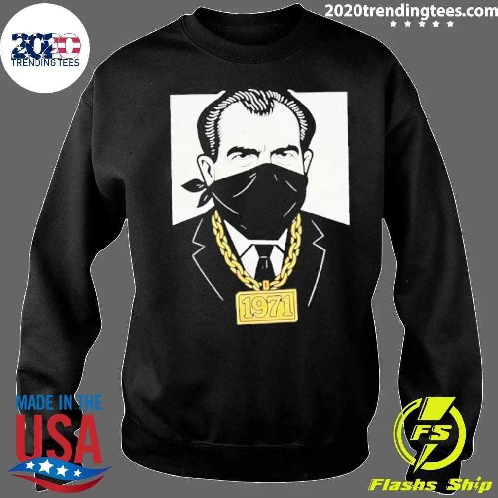 Richard Nixon 1971 Bandana Gold Chain Shirt
