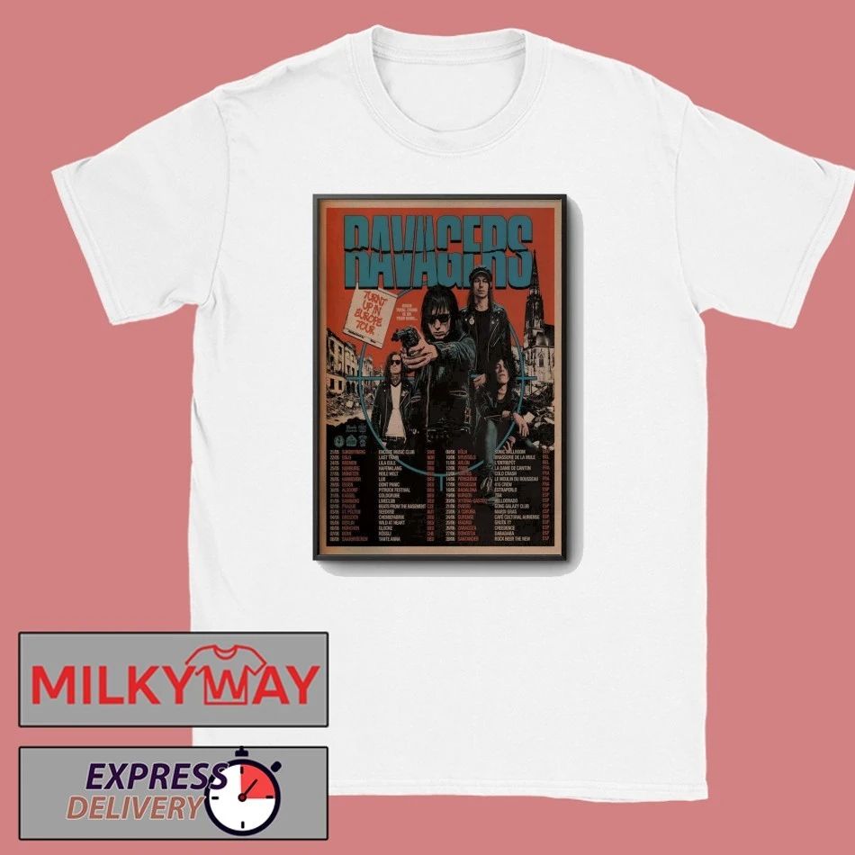RAVAGERS 2026 Turnt Up In Europe Tour Poster shirt