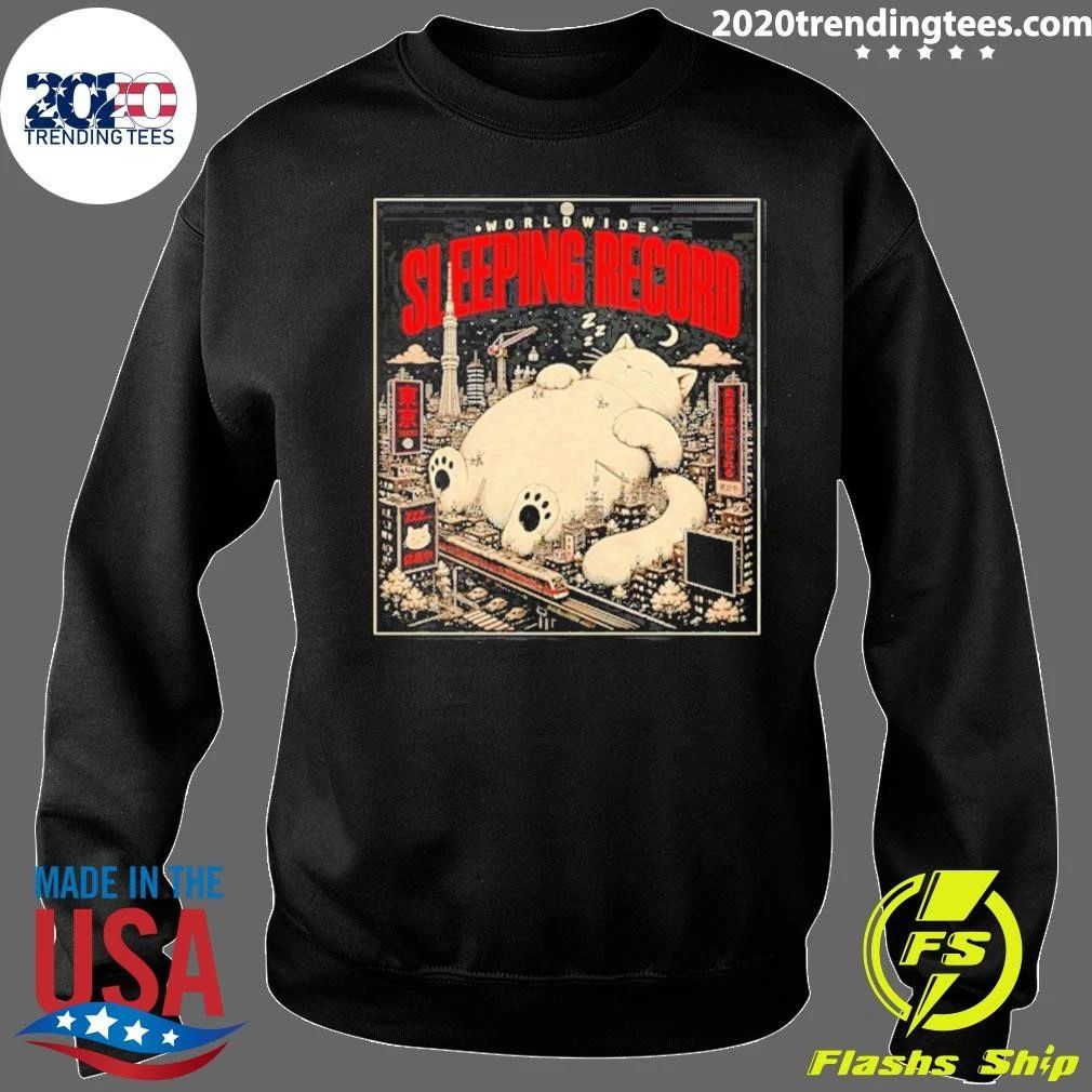 Worldwide Sleeping Record Tokyo Big Cat Shirt