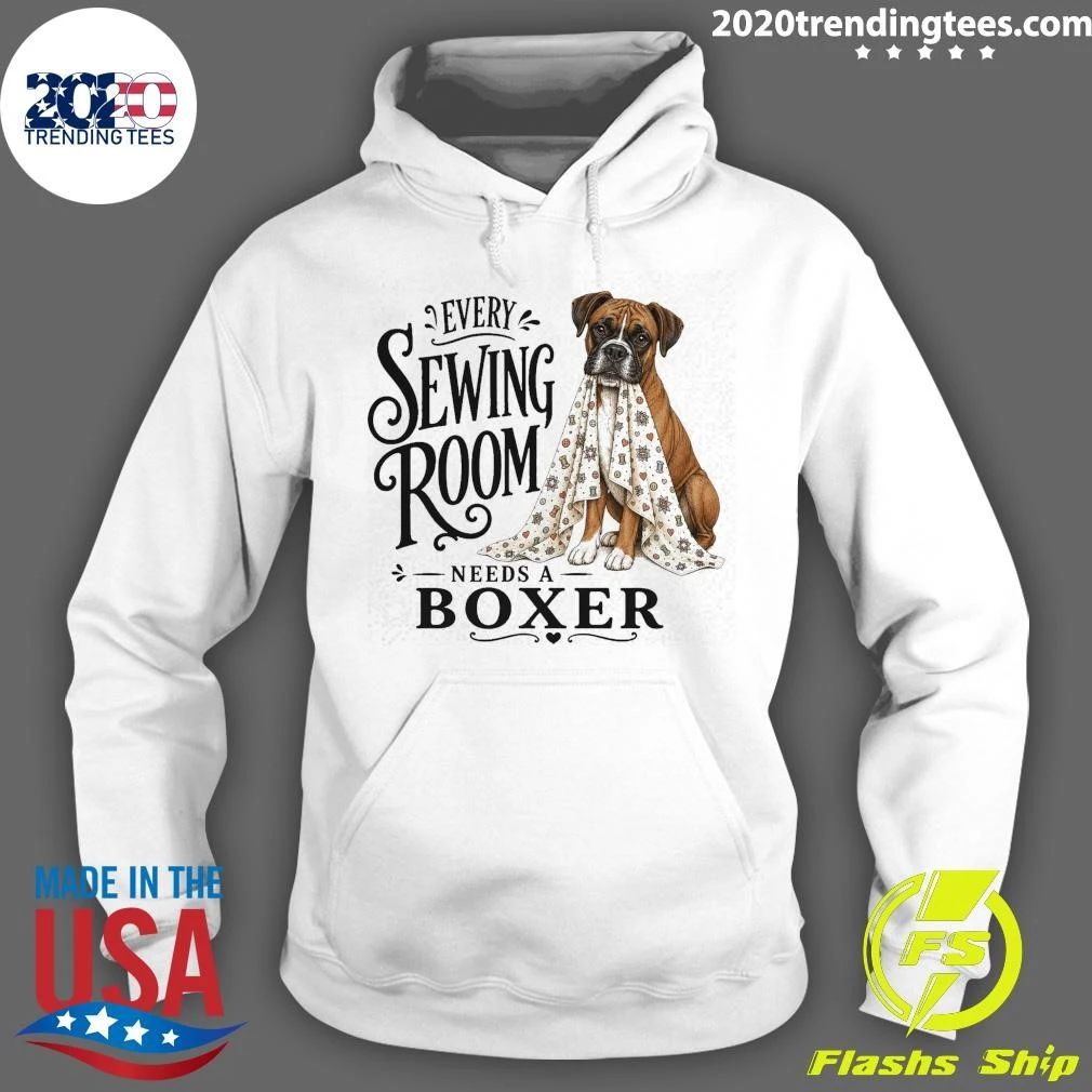 Dog Every Sewing Room Needs A Boxer Sewing Tee Shirt
