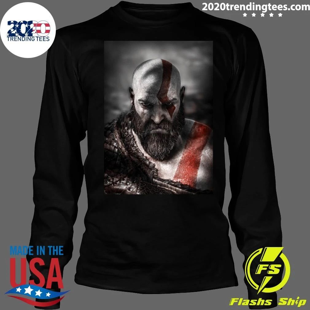 Dave Bautista as Kratos – God of War Character Portrait Shirt