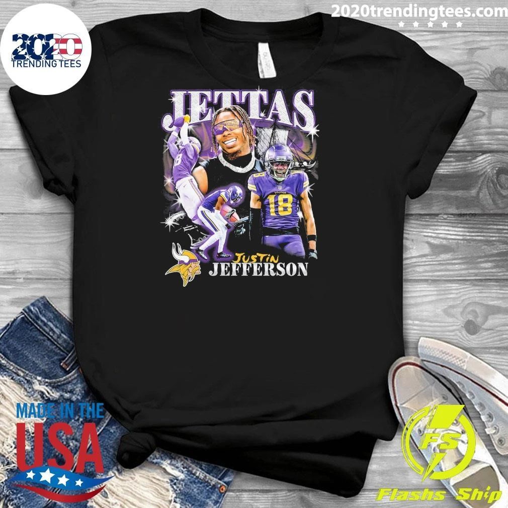 Fanatics Black Minnesota Jettas Justin Jefferson Notorious Player Shirt