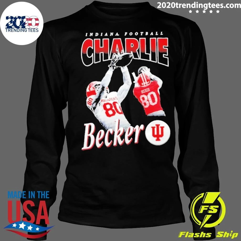Indiana Football Charlie Becker 90s Bootleg Vintage Shirt