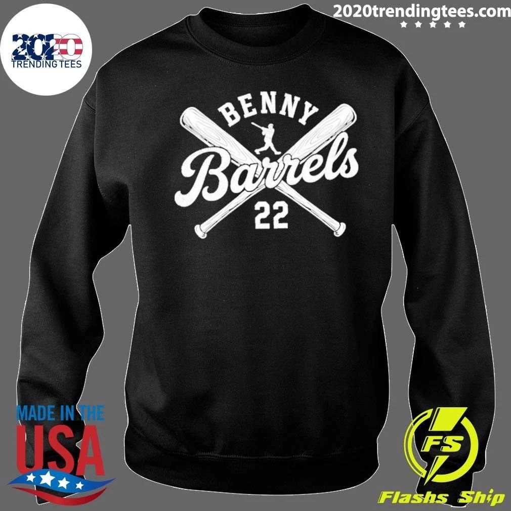 Benny Barrels Ben Rice 22 New York Yankees Baseball Bat Shirt
