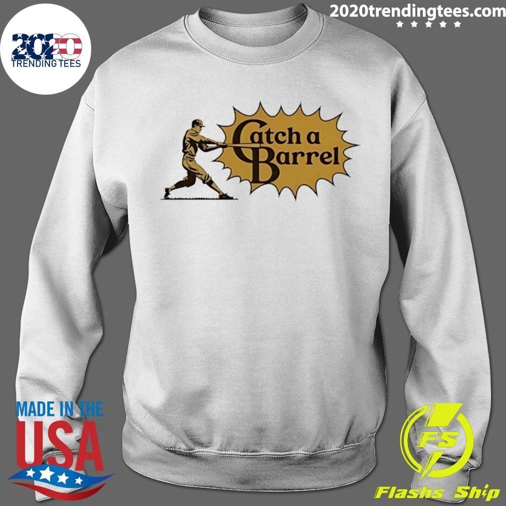 Catch a Barrel Baseball Slugger Swing Shirt