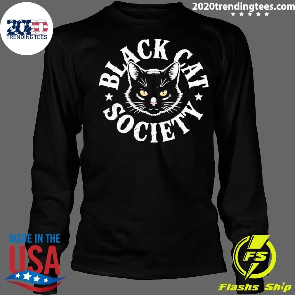 Black Cat Society Illustrated Shirt