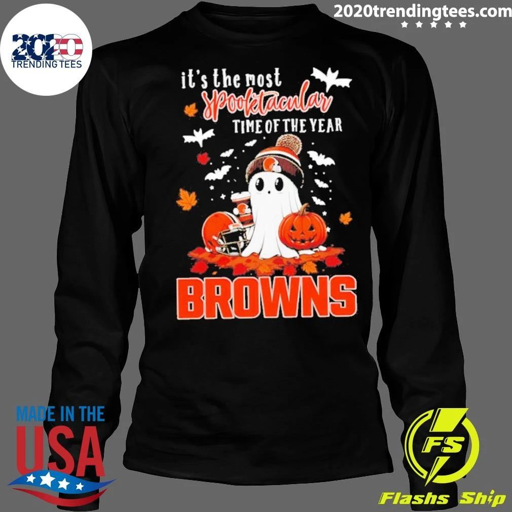 Ghost Halloween 2026 Cleveland Browns It’s The Most Spooktacular Time Of The Year Shirt