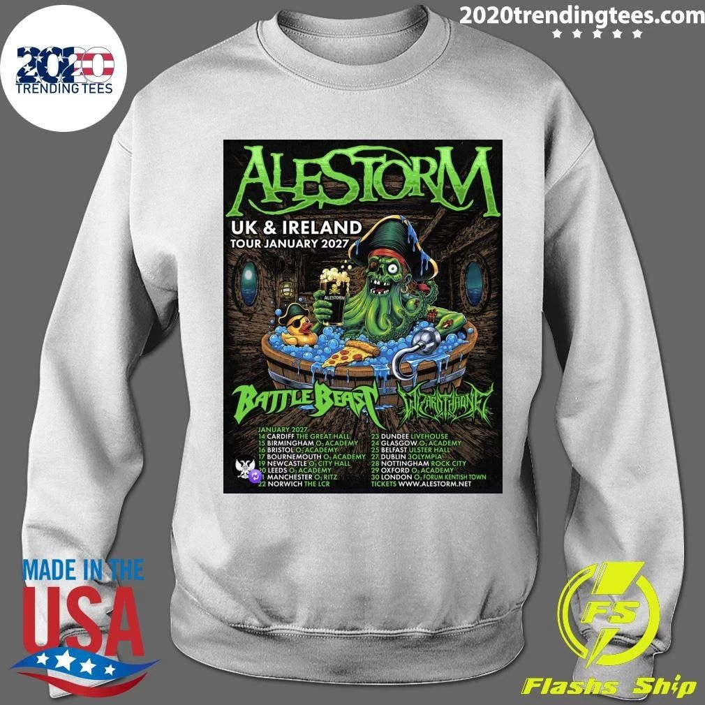 Battle Beast And Wizardthrone Join Alestorm for UK And Ireland January 2027 Tour Shirt