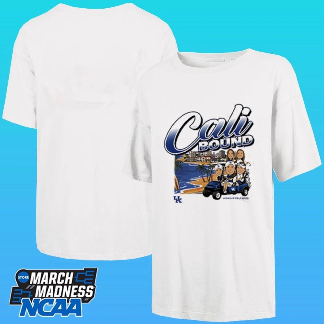 Kentucky Wildcats Ncaa Women’s Golf Team Caricature Cali Bound Shirt