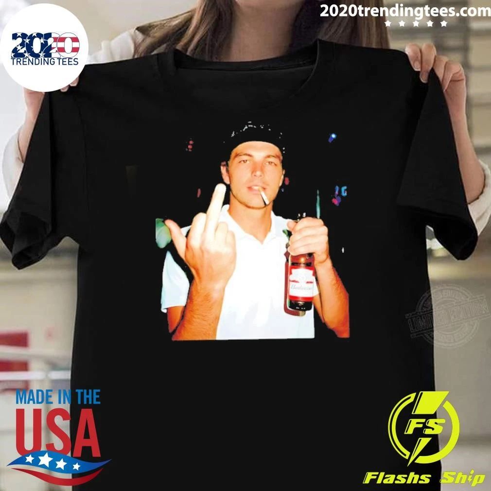 Taylor Fritz Budweiser Cigarette Middle Finger Shirt
