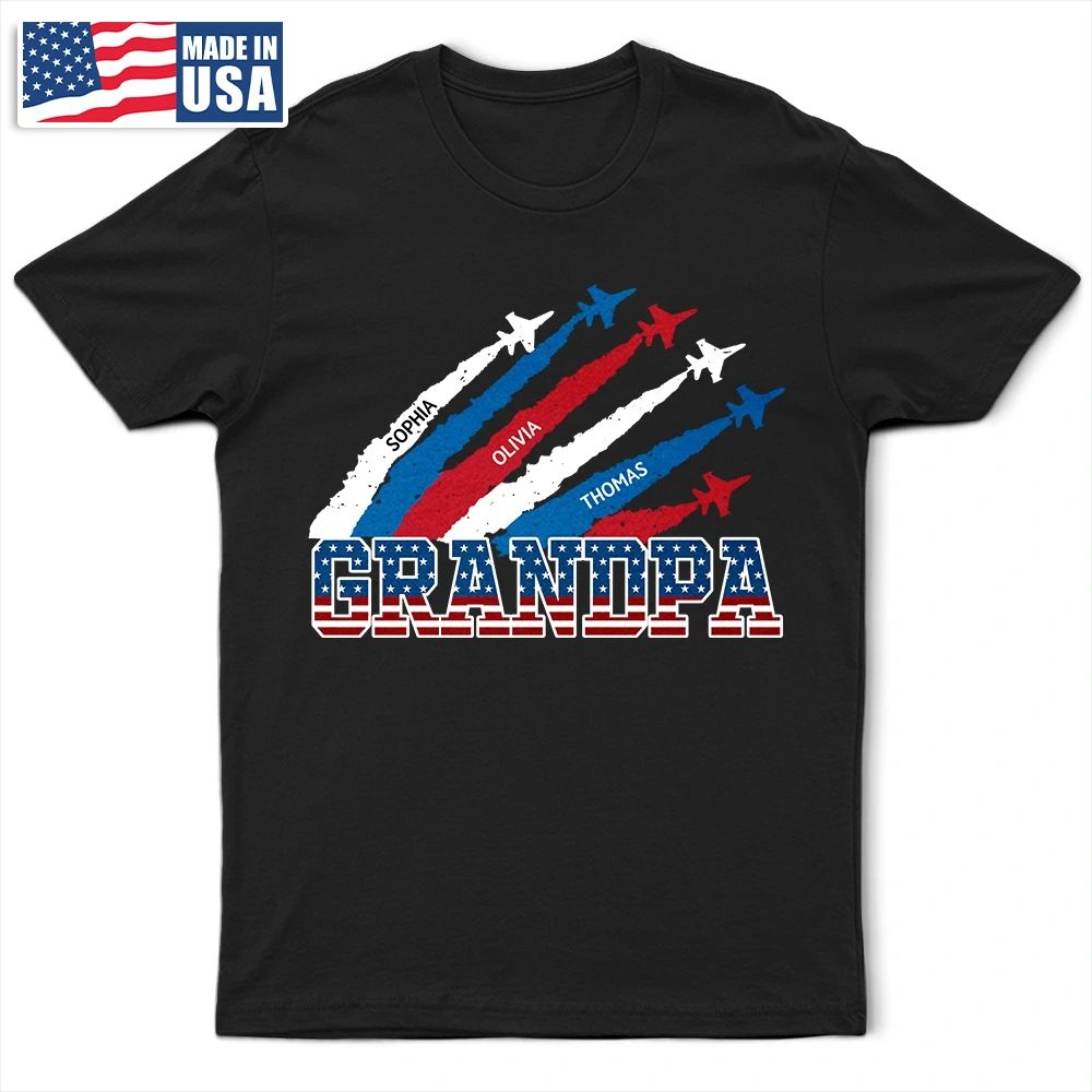 Stars & Stripes Grandma Grandpa 250th Anniversary - Personalized T Shirt