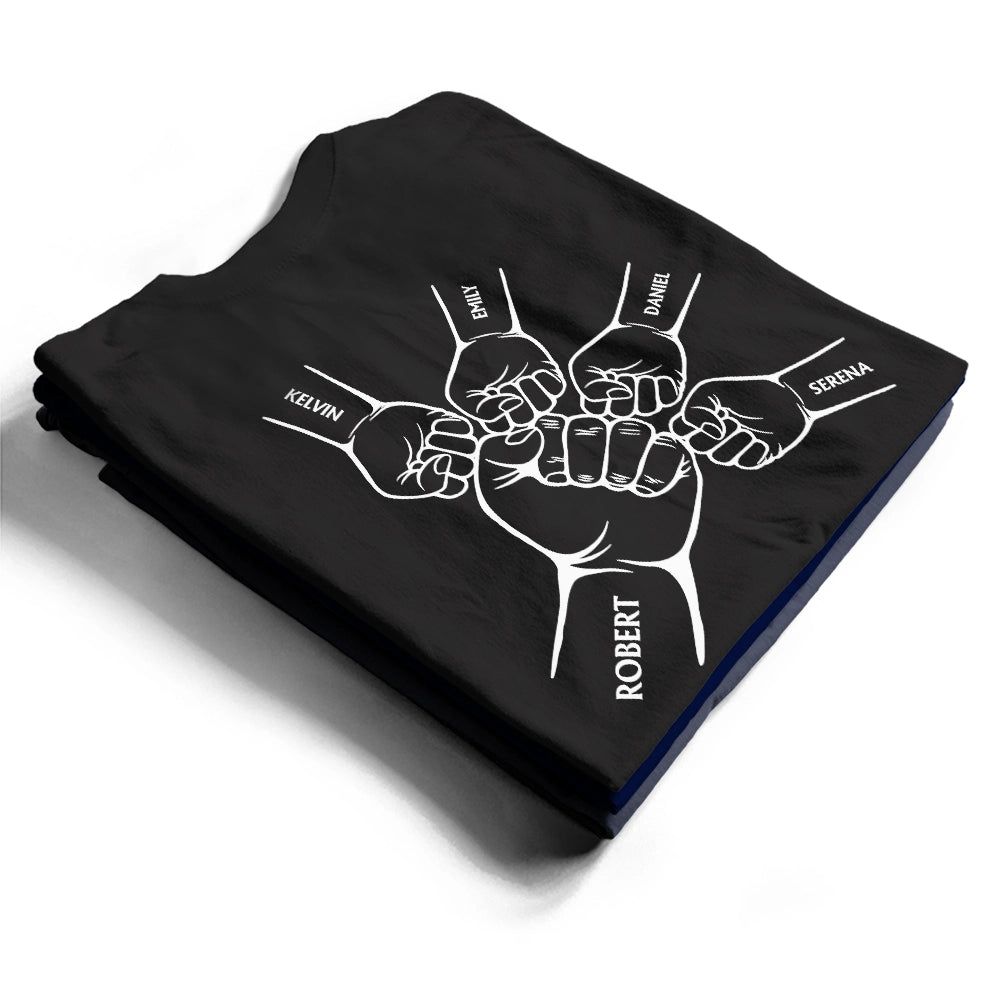 Papa Dad Cross Arrows Hand Punch - Personalized T Shirt