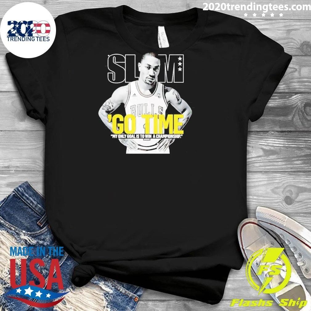 Derrick Rose Chicago Bulls Slam Magazine Go Time Championship Shirt